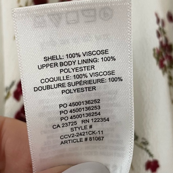 Sunday Best Aritzia Floral Tie Front Peplum Top, Size S - Picture 8 of 8